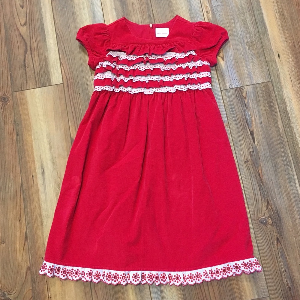 Hanna Anderson Girls Red Valentine’s Dress